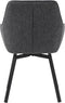 Eetkamerstoel Alma Donkergrijs Melange Swivel - Giga Living
