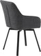 Eetkamerstoel Alma Donkergrijs Melange Swivel - Giga Living
