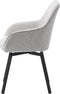 Eetkamerstoel Alma Off White Melange Swivel - Giga Living