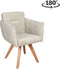Eetkamerstoel Amsterdam Draaibaar houten onderstel - Thyme Sino | Moods