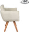 Eetkamerstoel Amsterdam Draaibaar houten onderstel - Thyme Sino | Moods