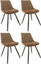 Eetkamerstoel Angy - Cognac (set van 4 stuks)