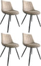 Eetkamerstoel Angy - Taupe (set van 4 stuks)