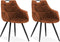 Eetkamerstoel Ayla - Cognac (set van 2 stoelen)
