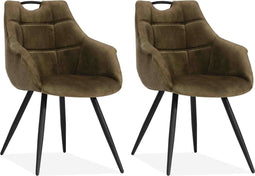 Eetkamerstoel Ayla - Hunter (set van 2 stoelen)