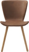 Eetkamerstoel Bruin PU leer - Naturel Eikenhout - Teslin - Giga Living