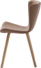 Eetkamerstoel Bruin PU leer - Naturel Eikenhout - Teslin - Giga Living