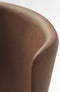 Eetkamerstoel Bruin PU leer - Naturel Eikenhout - Teslin - Giga Living