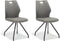 Eetkamerstoel Carlos | lederlook Soft steel