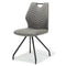Eetkamerstoel Carlos | lederlook Soft steel