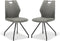 Eetkamerstoel Carlos | lederlook Soft steel