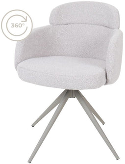 Eetkamerstoel Chase - Bouclé - Naturel