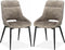 Eetkamerstoel Chili in luxe fluweelstof - Clay (set van 2 stoelen)