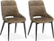 Eetkamerstoel Chili in luxe fluweelstof - Latte (set van 2 stoelen)