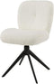 Eetkamerstoel comfort draaibaar - Boucle wit (set van 2)