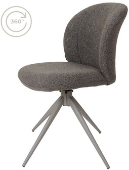 Eetkamerstoel Cosmo - Bouclé - Brown