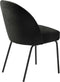 Eetkamerstoel Creston Almost Zwart Chenille - Giga Living