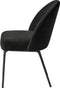 Eetkamerstoel Creston Almost Zwart Chenille - Giga Living