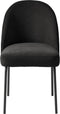 Eetkamerstoel Creston Almost Zwart Chenille - Giga Living