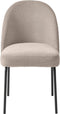 Eetkamerstoel Creston Grijs Chenille - Giga Living