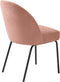 Eetkamerstoel Creston Roze Chenille - Giga Living