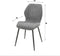 Eetkamerstoel Cyprus bouclé - Grijs (set van 4)