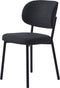 Eetkamerstoel Donkergrijs Stof - 48x53x81,2cm - Fowler - Giga Living