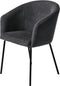 Eetkamerstoel Easton Donkergrijs Fabric - Giga Living