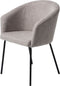 Eetkamerstoel Easton Lichtgrijs Fabric - Giga Living
