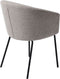 Eetkamerstoel Easton Lichtgrijs Fabric - Giga Living