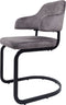 Eetkamerstoel Fox Antraciet 01 - Vintage Velvet