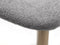 Eetkamerstoel Grijs Bouclé - Naturel Eiken - 50x46x81cm - Elim - Giga Living