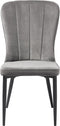 Eetkamerstoel Hudson Grijs Velvet - Giga Living