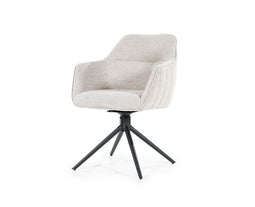 Eetkamerstoel Jeff Taupe | Eleonora