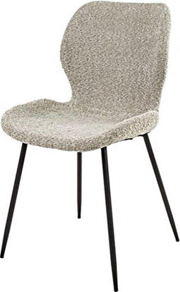 Eetkamerstoel Justin Bouclé - Zandkleur | Meubelplaats (set van 2)