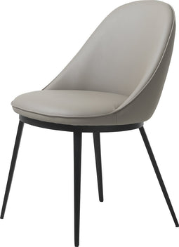 Eetkamerstoel Kunstleer Taupe - Zithoogte 49cm - Stoel Gain - Giga Living