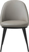 Eetkamerstoel Kunstleer Taupe - Zithoogte 49cm - Stoel Gain - Giga Living