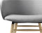 Eetkamerstoel Lichtgrijs Met Armleuning - Stof & Eikenhout - Stoel Teno - Giga Living