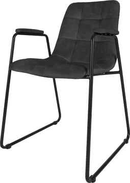 Eetkamerstoel Maxime Velvet Antraciet