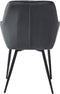 Eetkamerstoel Melfort Met Armleuning Granite Velvet - Giga Living