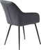 Eetkamerstoel Melfort Met Armleuning Granite Velvet - Giga Living