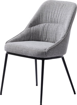Eetkamerstoel Meridian Mid Grijs Tweed - Giga Living