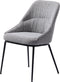 Eetkamerstoel Meridian Mid Grijs Tweed - Giga Living