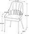 Eetkamerstoel Meridian Mid Grijs Tweed - Giga Living