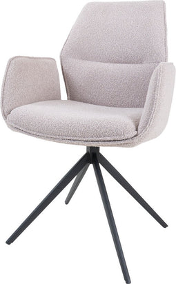 Eetkamerstoel Miley - Bouclé - Naturel