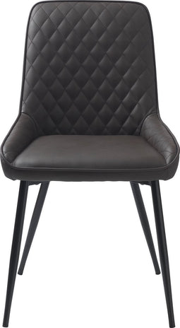 Eetkamerstoel Milton Donkerbruin Pu - Giga Living