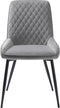 Eetkamerstoel Milton Grijs Velvet - Giga Living