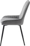 Eetkamerstoel Milton Grijs Velvet - Giga Living