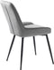 Eetkamerstoel Milton Grijs Velvet - Giga Living
