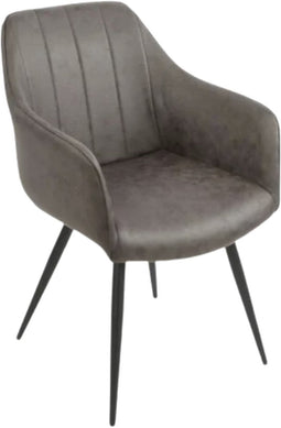 Eetkamerstoel Montana - Antraciet | BY-OLAF (set van 2)